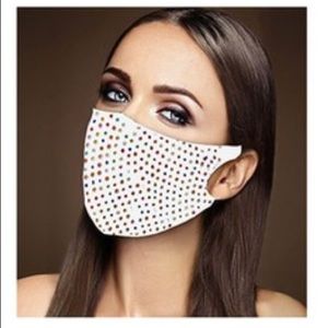🔴3 for $12🔴 •Color Show• Glam Multi Color Studded Face Mask